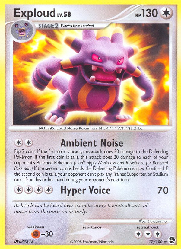 Exploud (17/106) [Diamond & Pearl: Great Encounters] - Dark Crystal Cards