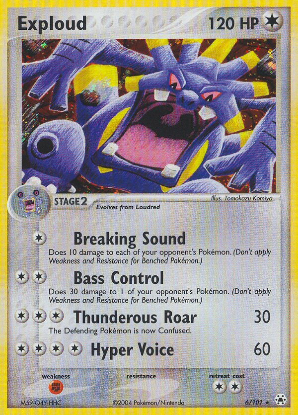 Exploud (6/101) [EX: Hidden Legends] - Dark Crystal Cards