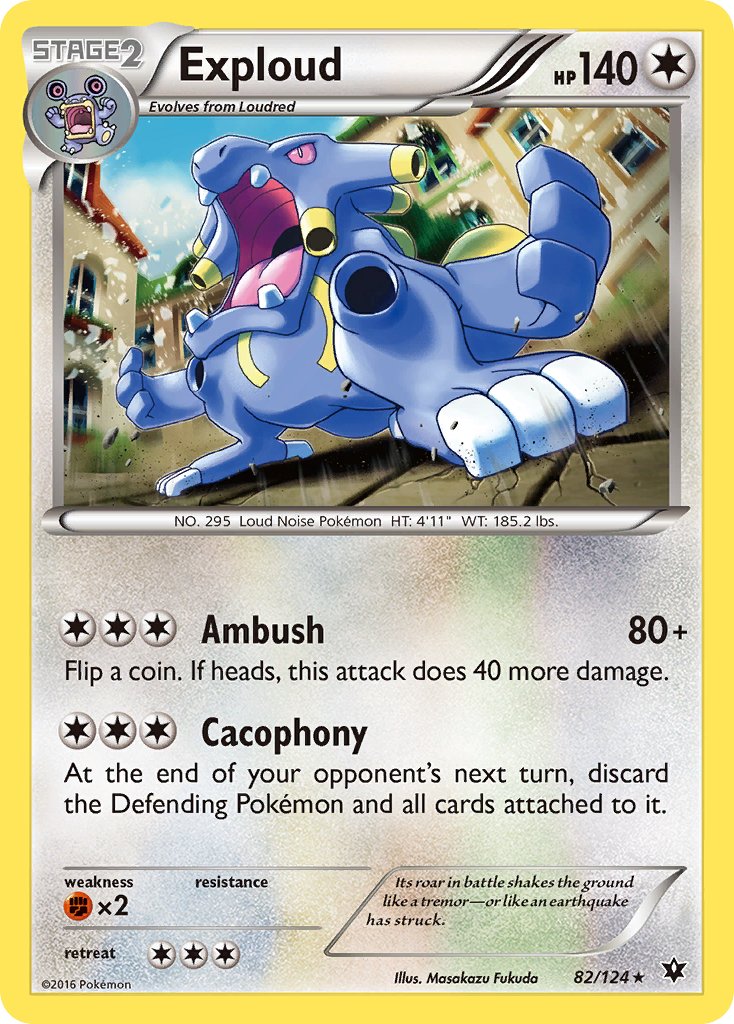 Exploud (82/124) [XY: Fates Collide] - Dark Crystal Cards
