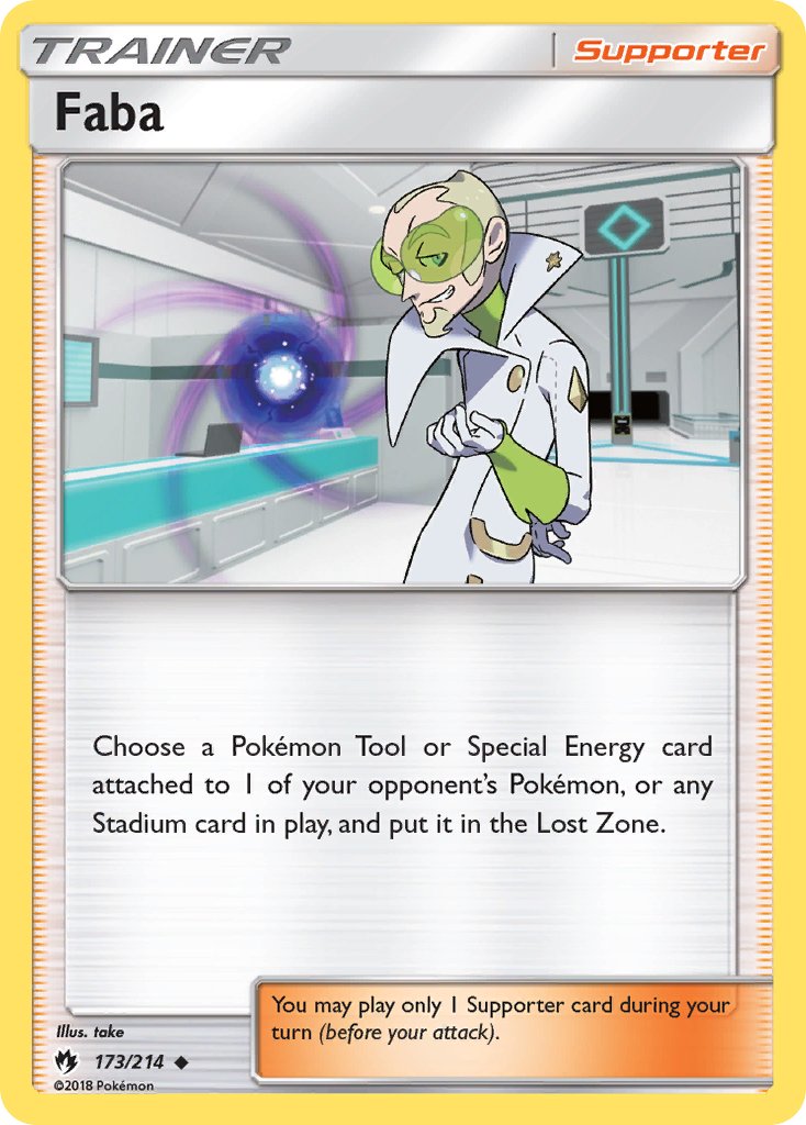 Faba (173/214) [Sun & Moon: Lost Thunder] - Dark Crystal Cards