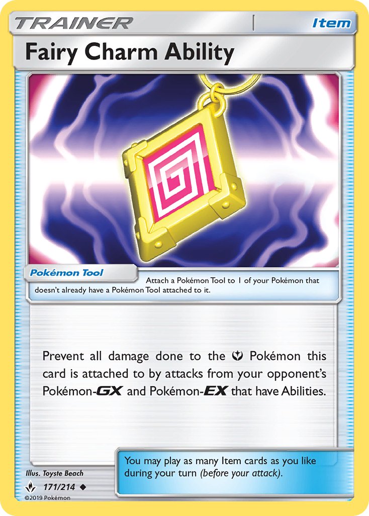 Fairy Charm Ability (171/214) [Sun & Moon: Unbroken Bonds] - Dark Crystal Cards