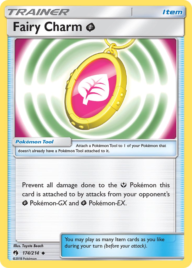 Fairy Charm Grass (174/214) [Sun & Moon: Lost Thunder] - Dark Crystal Cards
