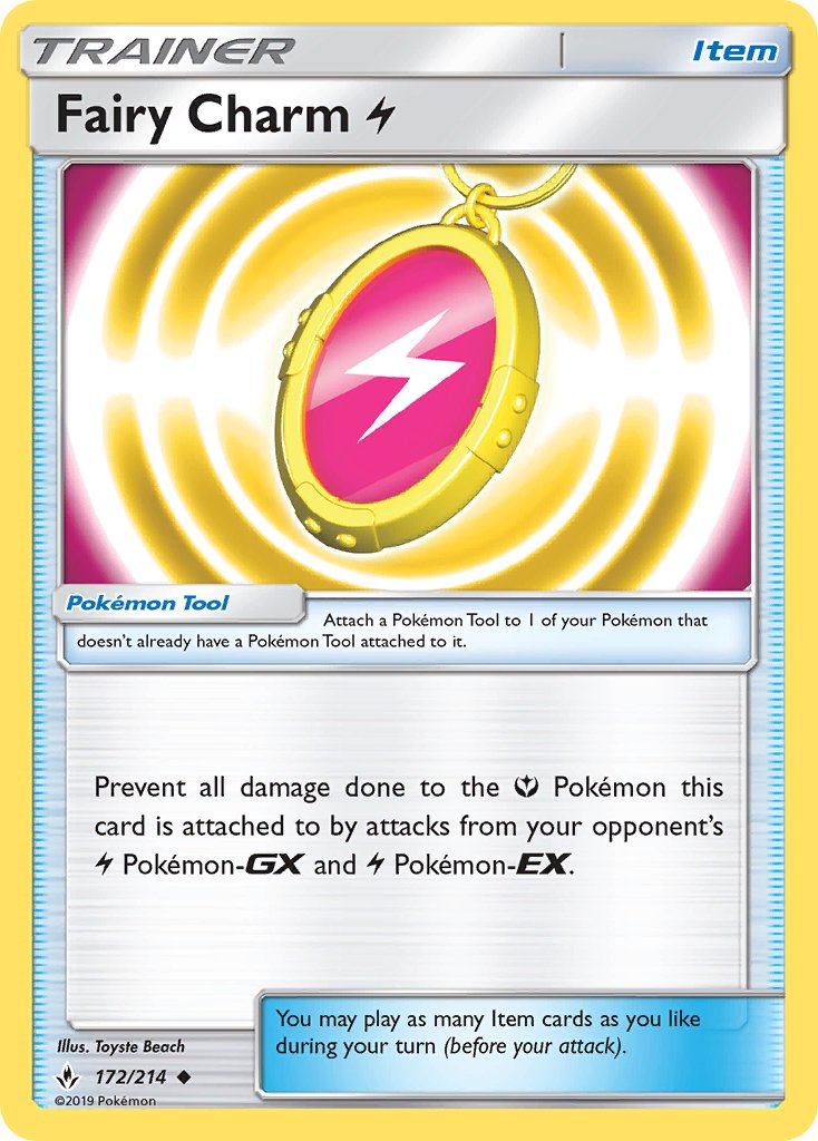 Fairy Charm Lightning (172/214) [Sun & Moon: Unbroken Bonds] - Dark Crystal Cards