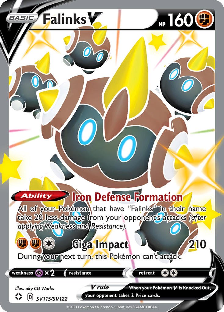 Falinks V (SV115/SV122) [Sword & Shield: Shining Fates] - Dark Crystal Cards