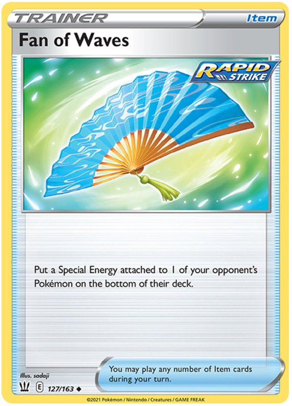 Fan of Waves (127/163) [Sword & Shield: Battle Styles] - Dark Crystal Cards