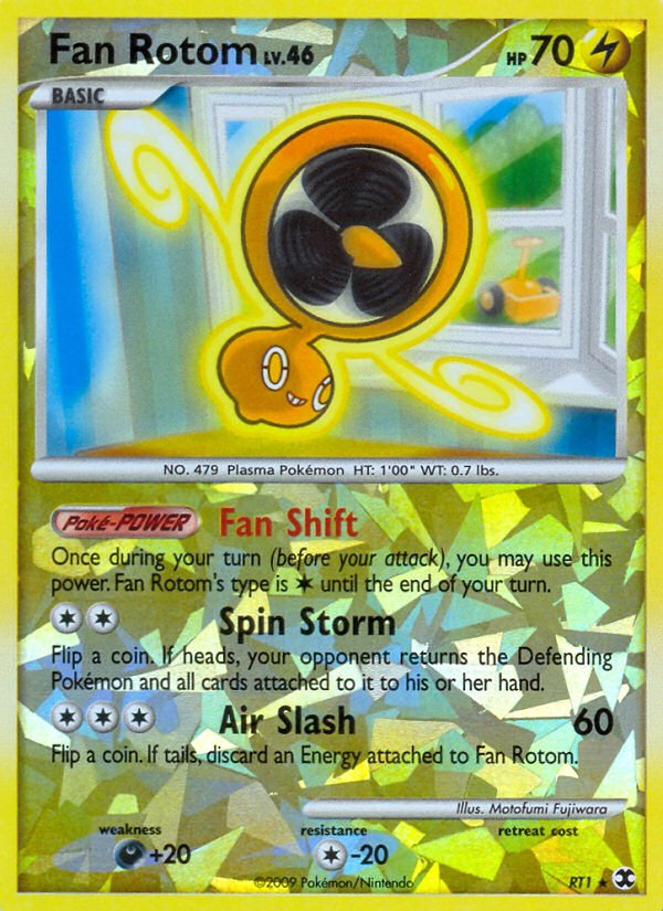 Fan Rotom (RT1) [Platinum: Rising Rivals] - Dark Crystal Cards