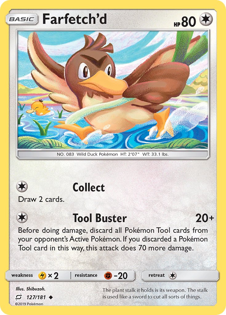 Farfetch'd (127/181) [Sun & Moon: Team Up] - Dark Crystal Cards