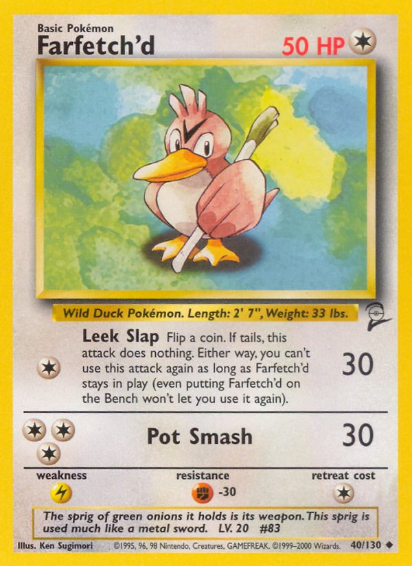 Farfetch'd (40/130) [Base Set 2] - Dark Crystal Cards