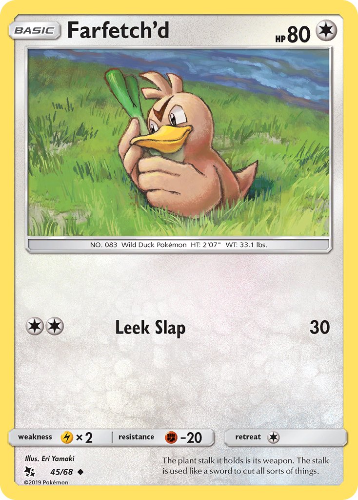 Farfetch'd (45/68) [Sun & Moon: Hidden Fates] - Dark Crystal Cards