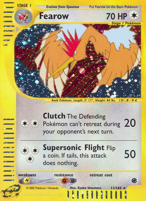 Fearow (11/165) [Expedition: Base Set] - Dark Crystal Cards