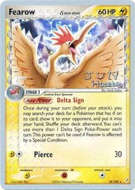 Fearow (18/100) (Delta Species) (Flyvees - Jun Hasebe) [World Championships 2007] - Dark Crystal Cards