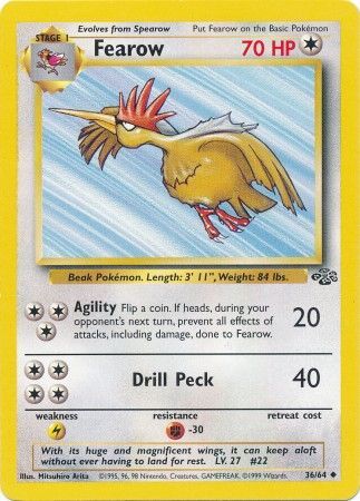 Fearow (36/64) [Jungle Unlimited] - Dark Crystal Cards