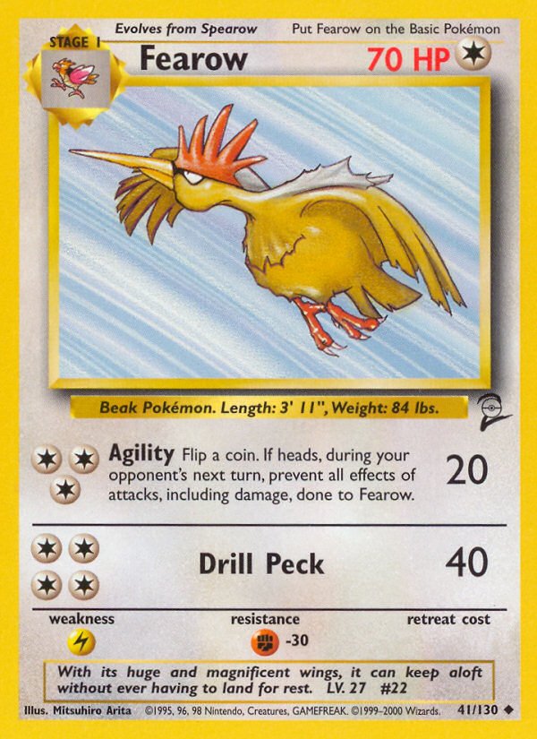 Fearow (41/130) [Base Set 2] - Dark Crystal Cards