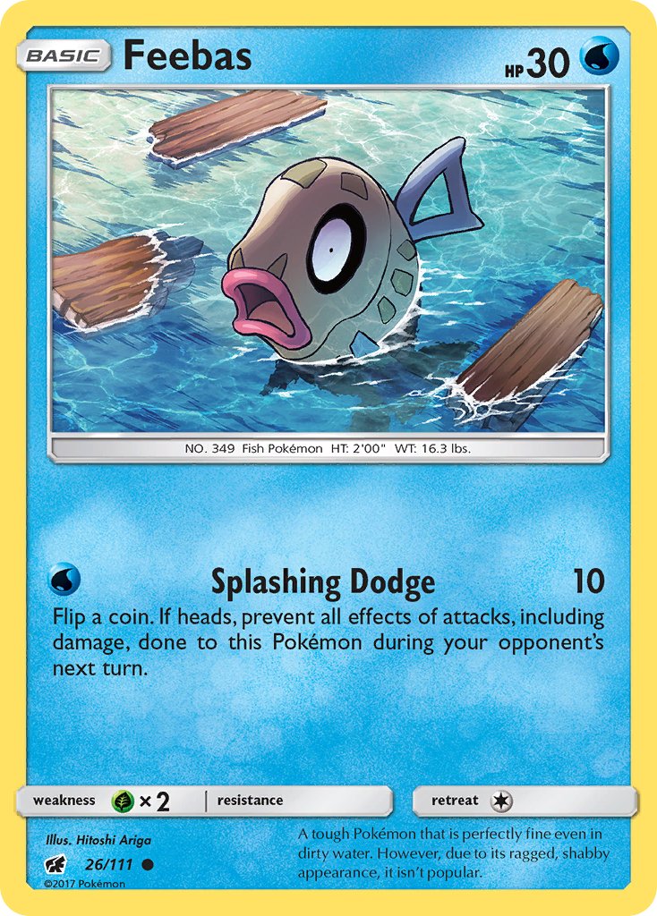 Feebas (26/111) [Sun & Moon: Crimson Invasion] - Dark Crystal Cards