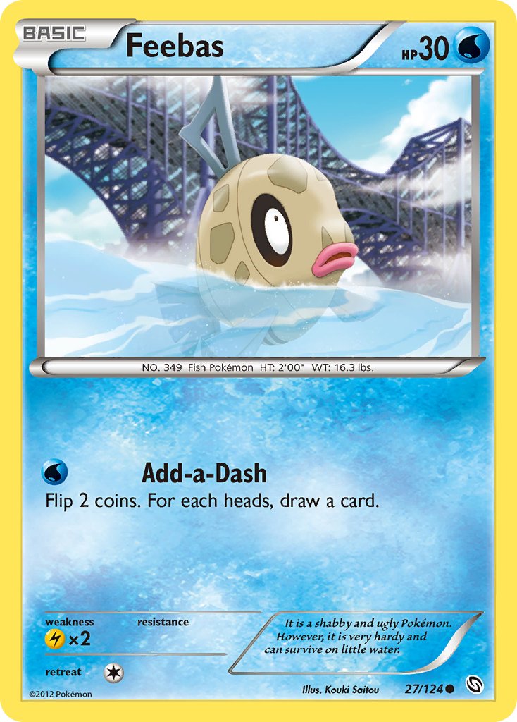 Feebas (27/124) [Black & White: Dragons Exalted] - Dark Crystal Cards
