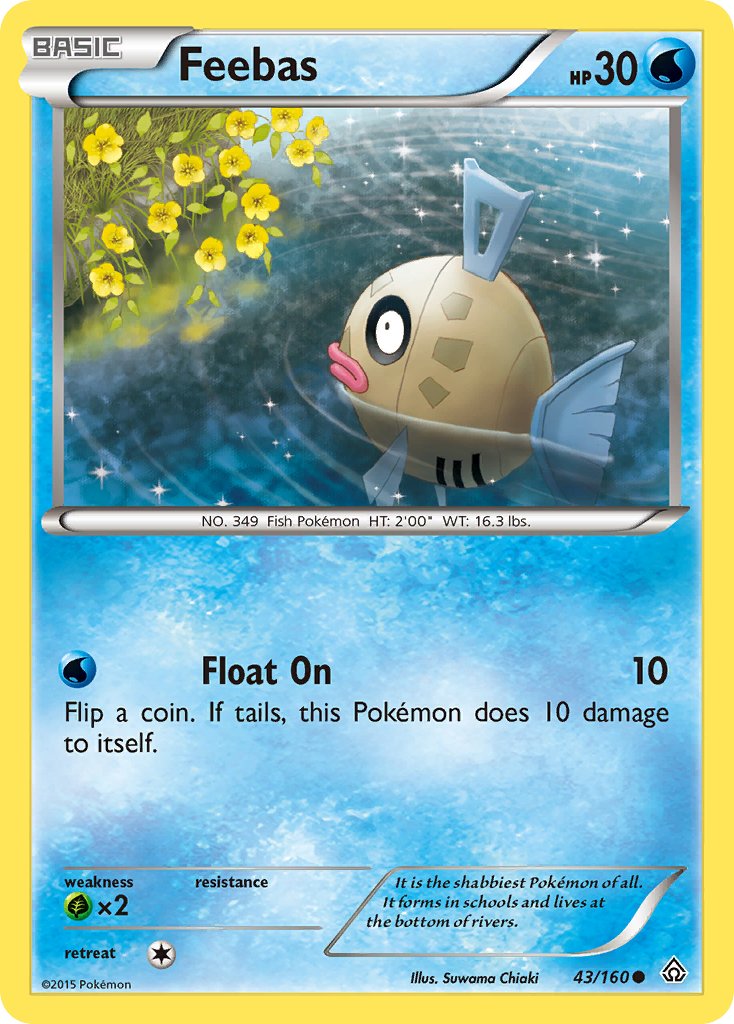 Feebas (43/160) [XY: Primal Clash] - Dark Crystal Cards