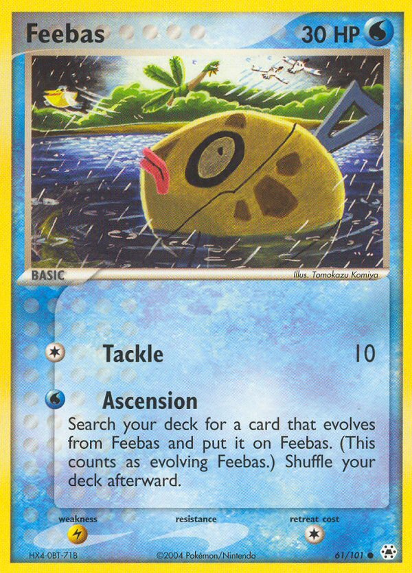 Feebas (61/101) [EX: Hidden Legends] - Dark Crystal Cards