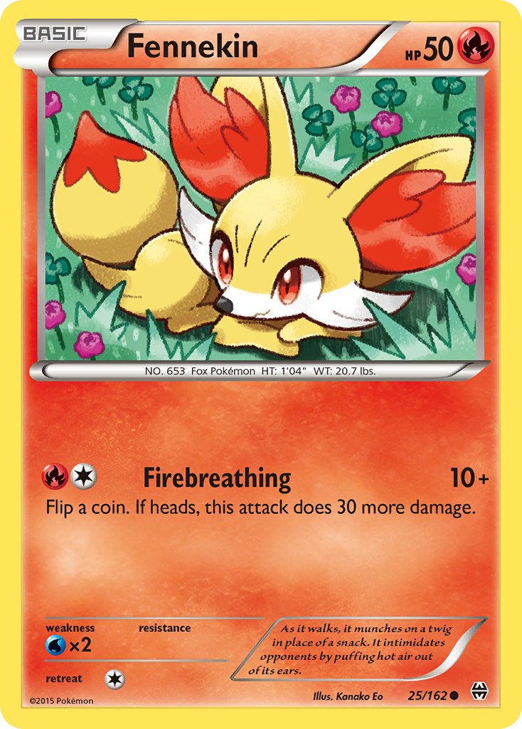 Fennekin (25/162) [XY: BREAKthrough] - Dark Crystal Cards