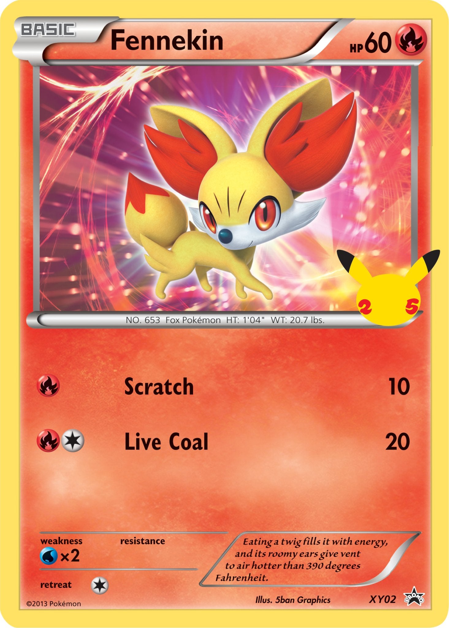 Fennekin (XY02) (Jumbo Card) [First Partner Pack] - Dark Crystal Cards