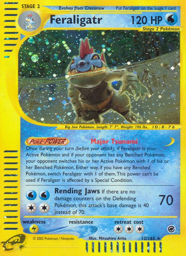 Feraligatr (12/165) [Expedition: Base Set] - Dark Crystal Cards