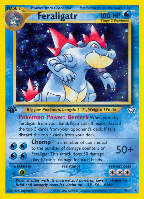 Feraligatr (4/111) [Neo Genesis 1st Edition] - Dark Crystal Cards