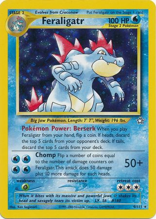 Feraligatr (4/111) [Neo Genesis Unlimited] - Dark Crystal Cards