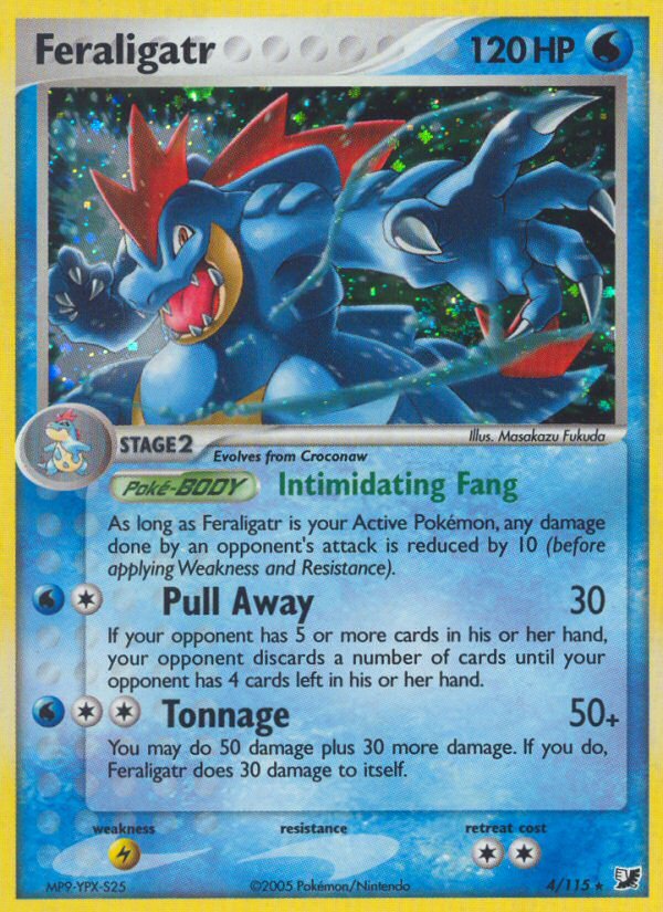 Feraligatr (4/115) [EX: Unseen Forces] - Dark Crystal Cards