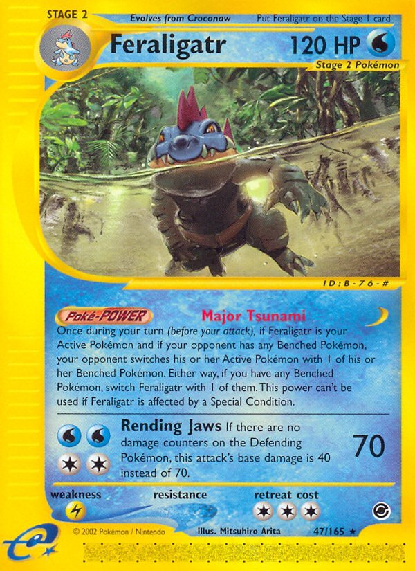 Feraligatr (47/165) [Expedition: Base Set] - Dark Crystal Cards