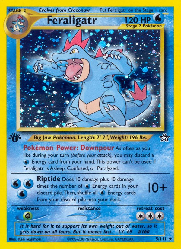 Feraligatr (5/111) [Neo Genesis 1st Edition] - Dark Crystal Cards