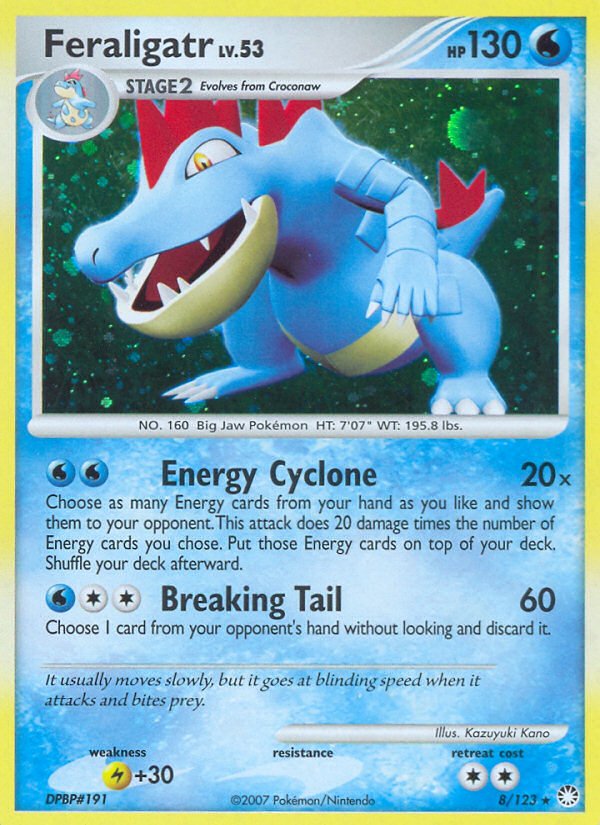 Feraligatr (8/123) [Diamond & Pearl: Mysterious Treasures] - Dark Crystal Cards