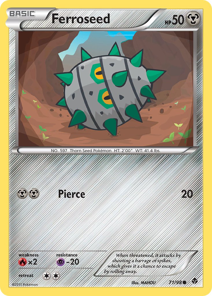 Ferroseed (71/98) [Black & White: Emerging Powers] - Dark Crystal Cards