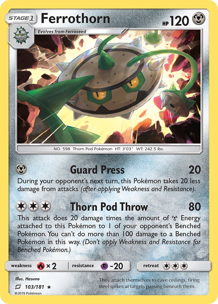 Ferrothorn (103/181) [Sun & Moon: Team Up] - Dark Crystal Cards
