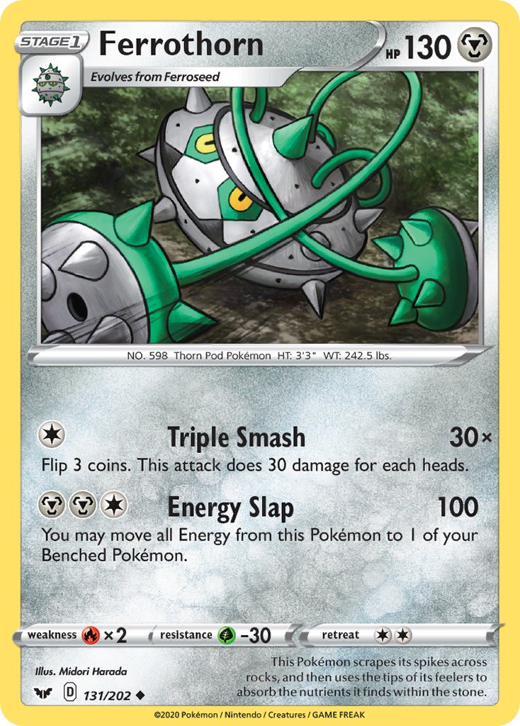 Ferrothorn (131/202) [Sword & Shield: Base Set] - Dark Crystal Cards