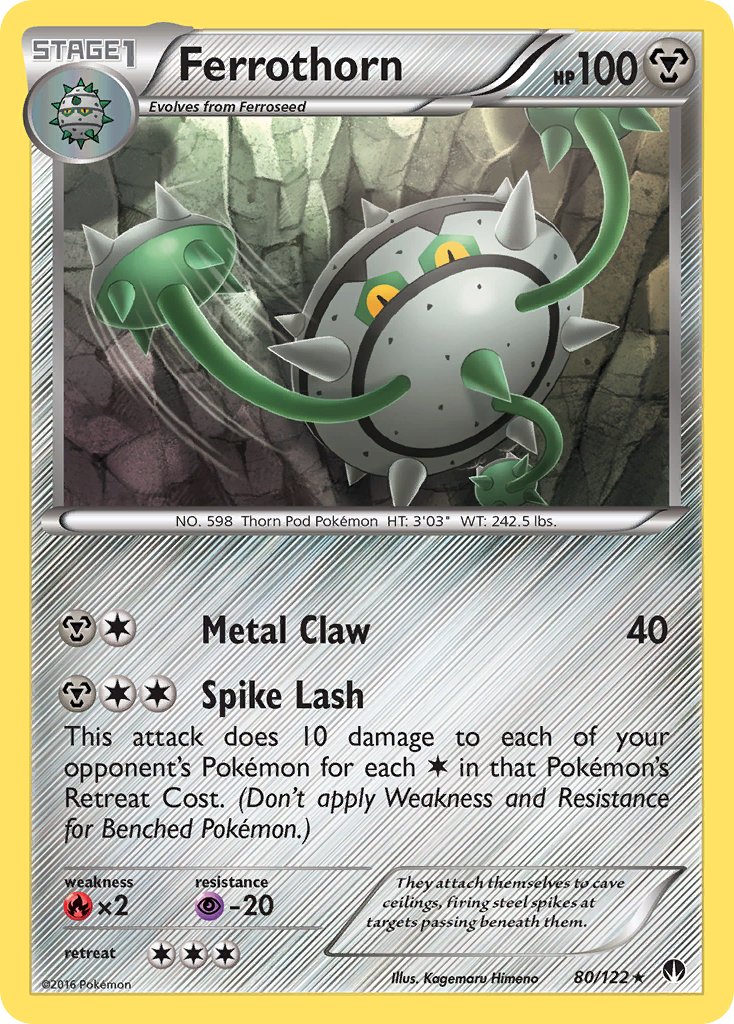 Ferrothorn (80/122) [XY: BREAKpoint] - Dark Crystal Cards