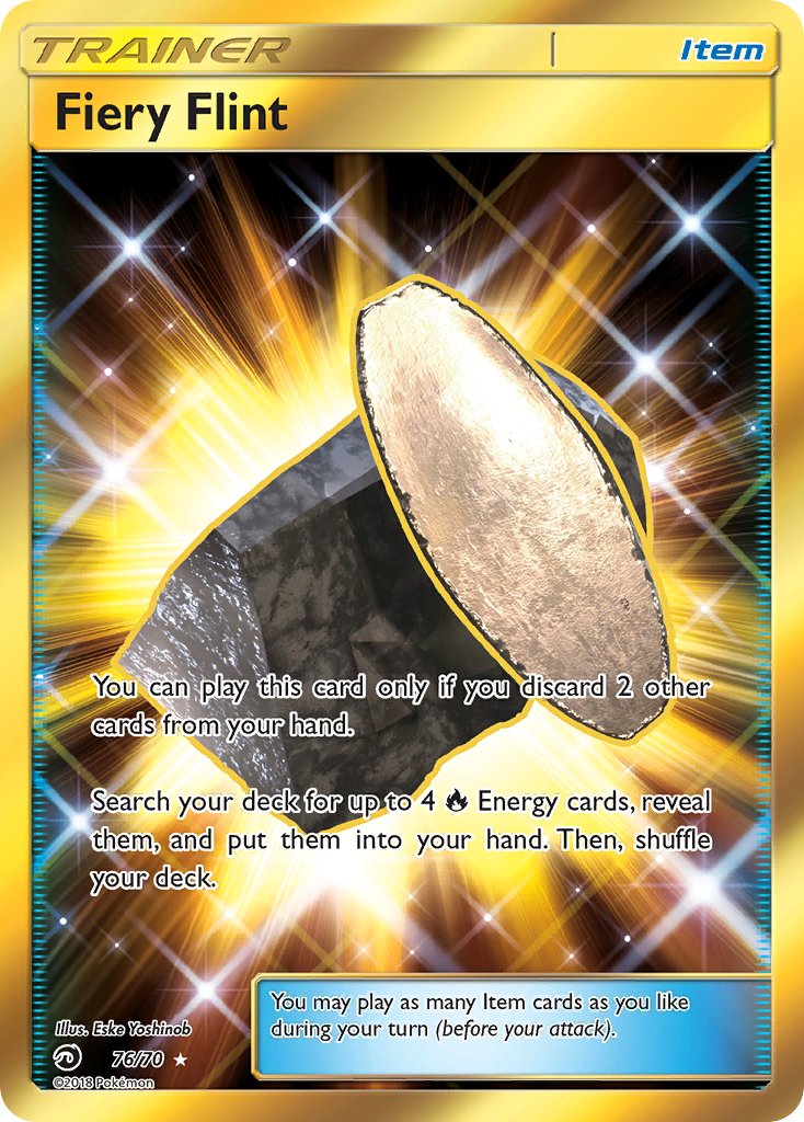 Fiery Flint (76/70) [Sun & Moon: Dragon Majesty] - Dark Crystal Cards