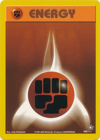 Fighting Energy (106/111) [Neo Genesis Unlimited] - Dark Crystal Cards
