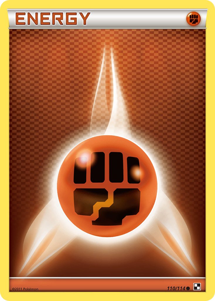 Fighting Energy (110/114) [Black & White: Base Set] - Dark Crystal Cards