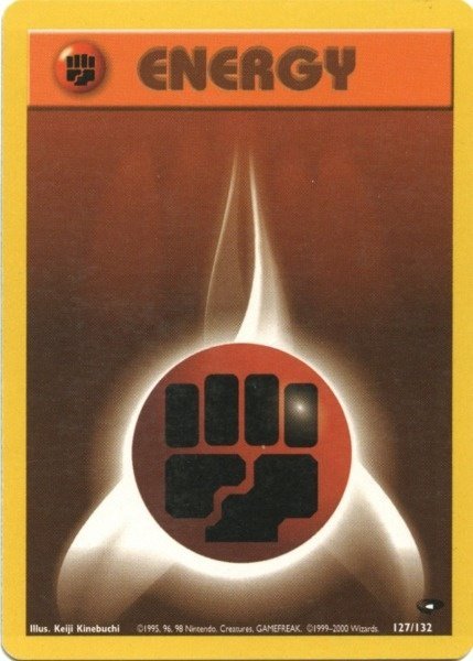 Fighting Energy (127/132) [Gym Challenge Unlimited] - Dark Crystal Cards