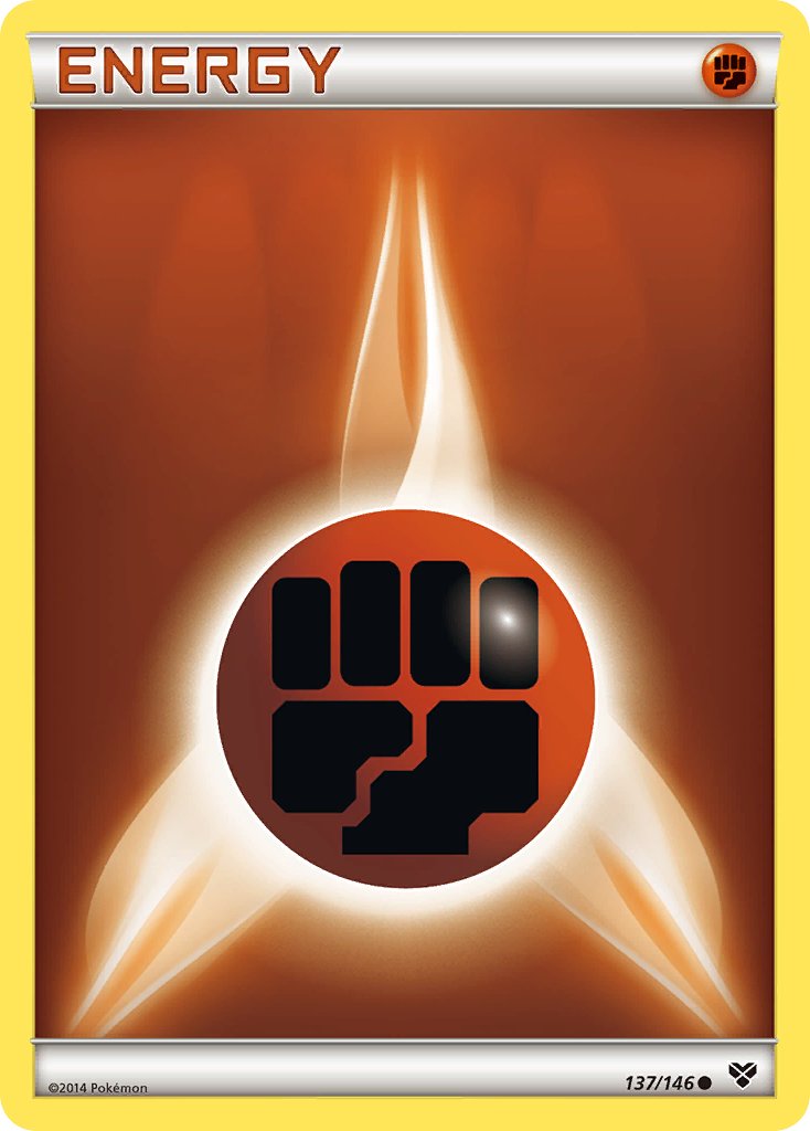 Fighting Energy (137/146) [XY: Base Set] - Dark Crystal Cards