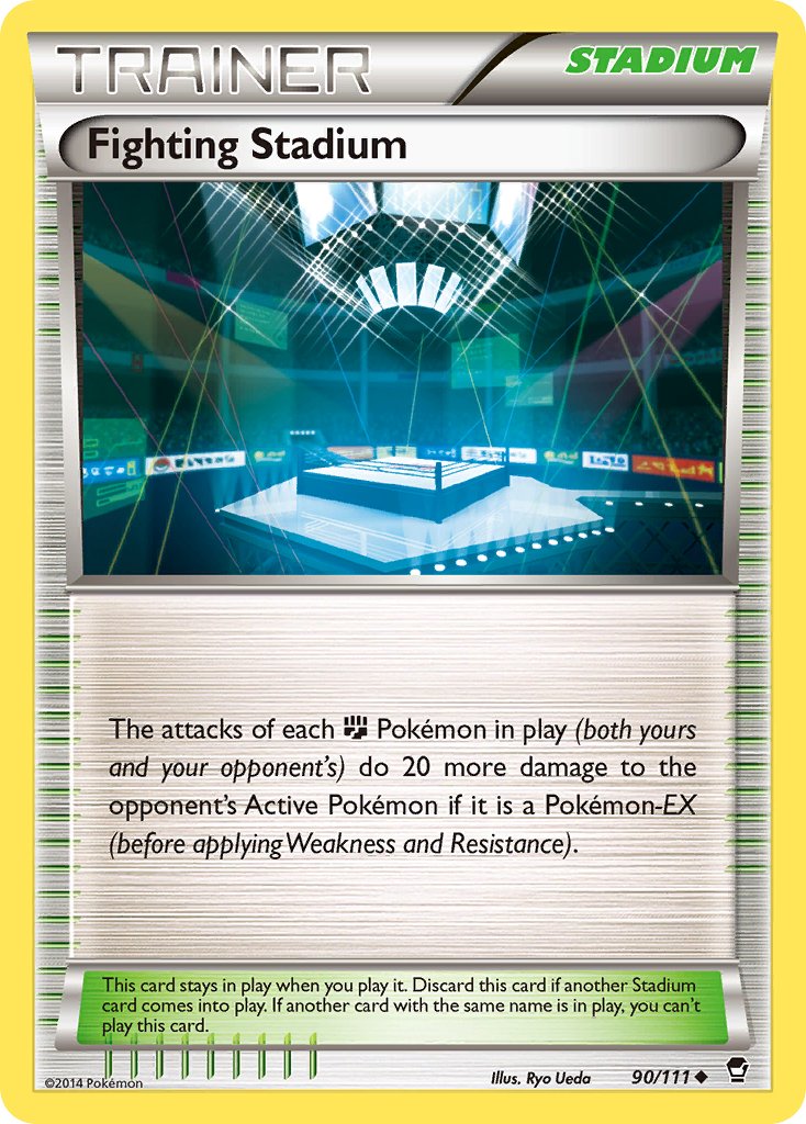 Fighting Stadium (90/111) [XY: Furious Fists] - Dark Crystal Cards