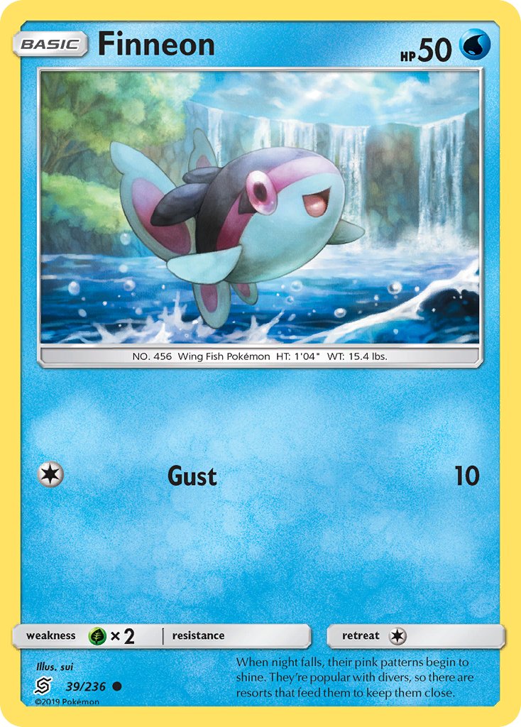 Finneon (39/236) [Sun & Moon: Unified Minds] - Dark Crystal Cards