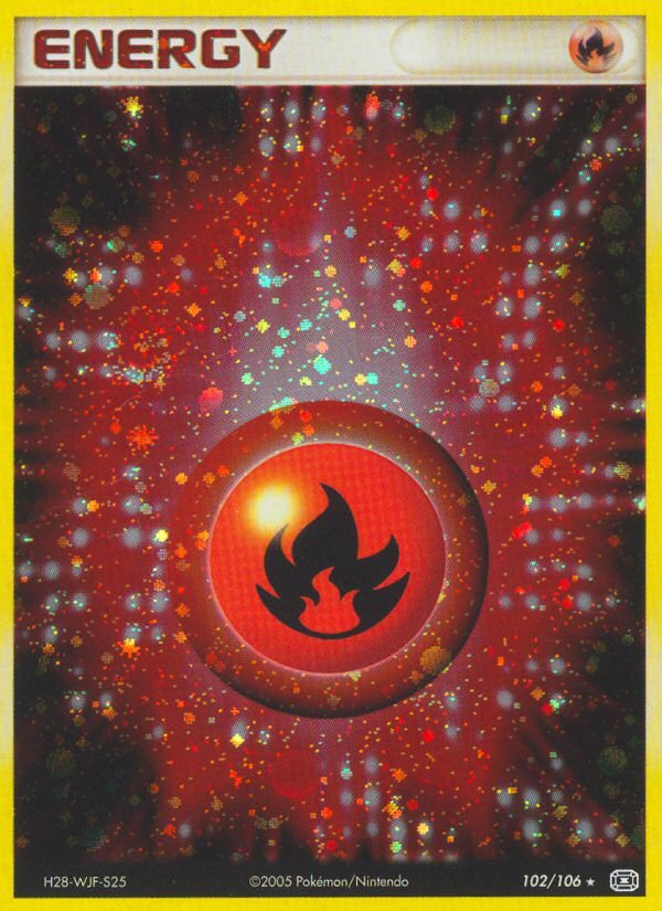 Fire Energy (102/106) [EX: Emerald] - Dark Crystal Cards