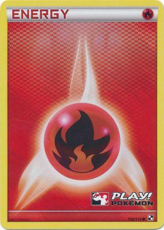 Fire Energy (106/114) (Play Pokemon Promo) [Black & White: Base Set] - Dark Crystal Cards