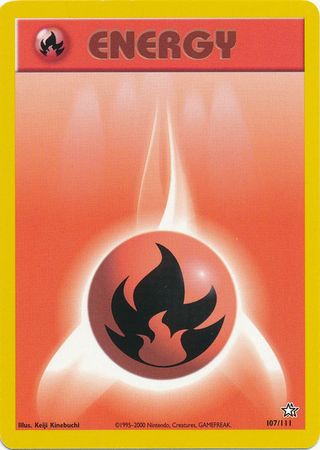 Fire Energy (107/111) [Neo Genesis Unlimited] - Dark Crystal Cards