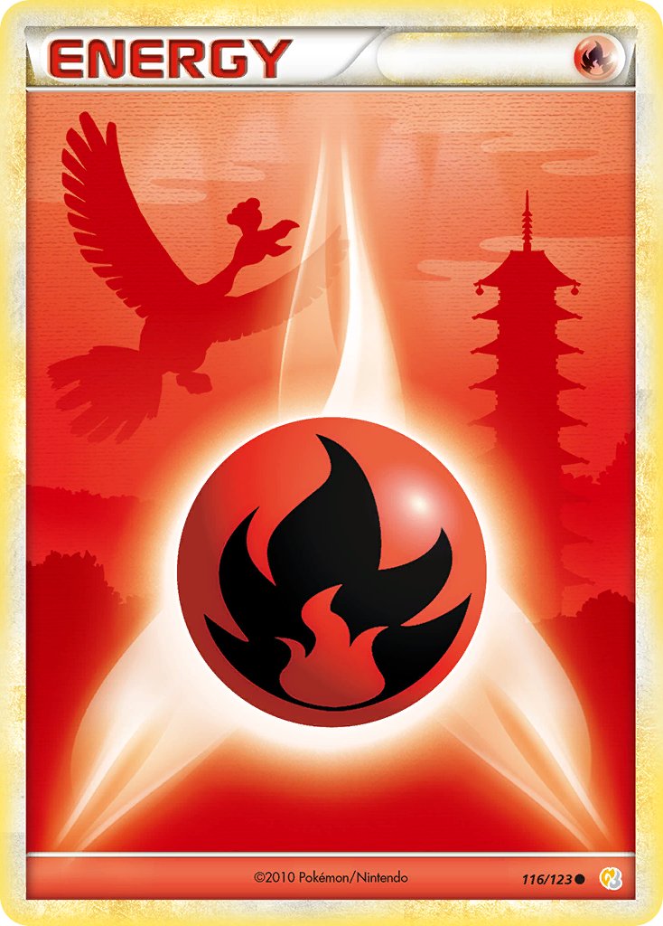 Fire Energy (116/123) [HeartGold & SoulSilver: Base Set] - Dark Crystal Cards