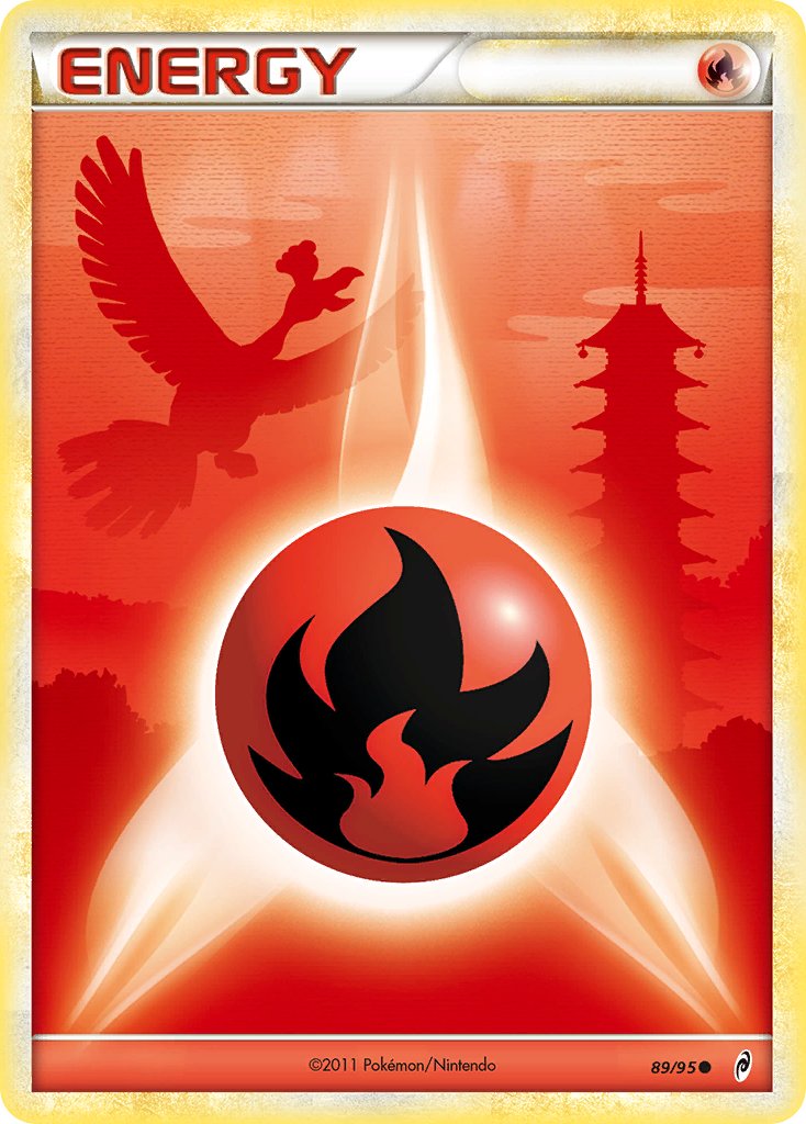 Fire Energy (89/95) [HeartGold & SoulSilver: Call of Legends] - Dark Crystal Cards