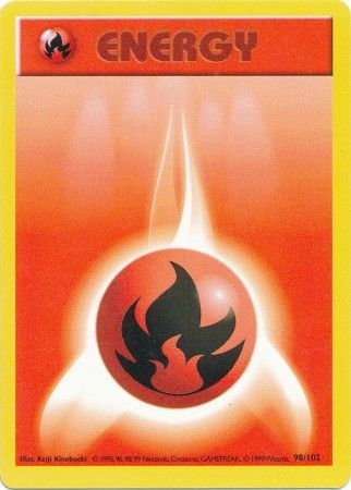 Fire Energy (98/102) [Base Set Shadowless Unlimited] - Dark Crystal Cards