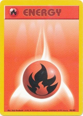 Fire Energy (98/102) [Base Set Unlimited] - Dark Crystal Cards