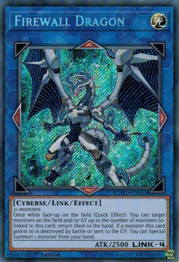 Firewall Dragon [COTD - EN043] Secret Rare - Dark Crystal Cards