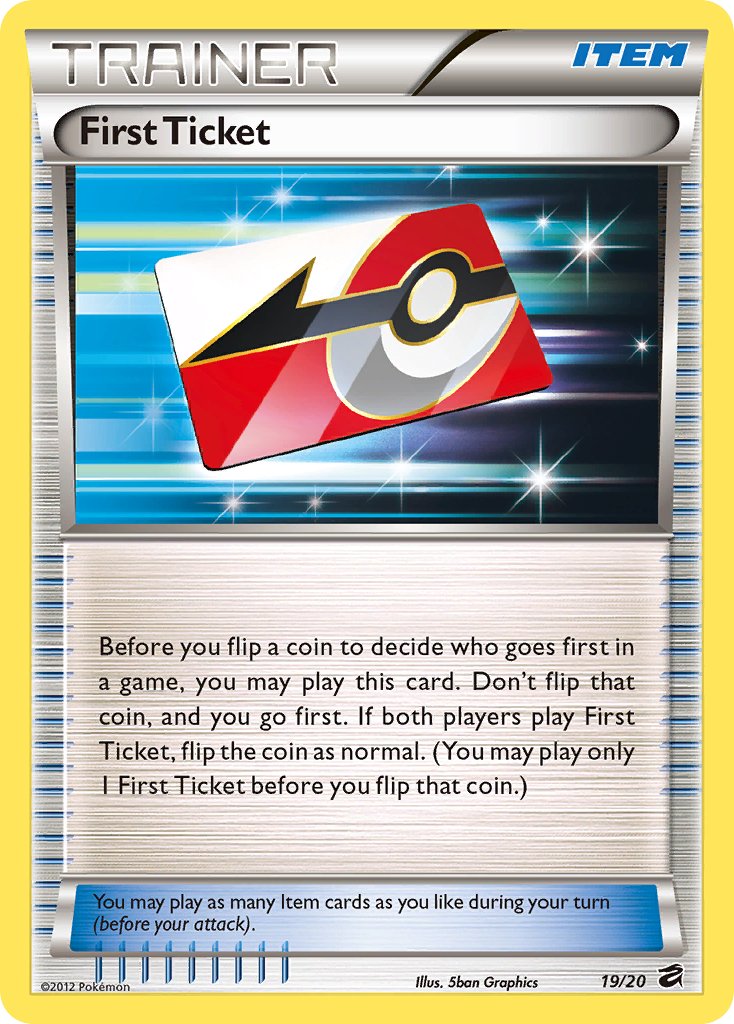 First Ticket (19/20) [Black & White: Dragon Vault] - Dark Crystal Cards